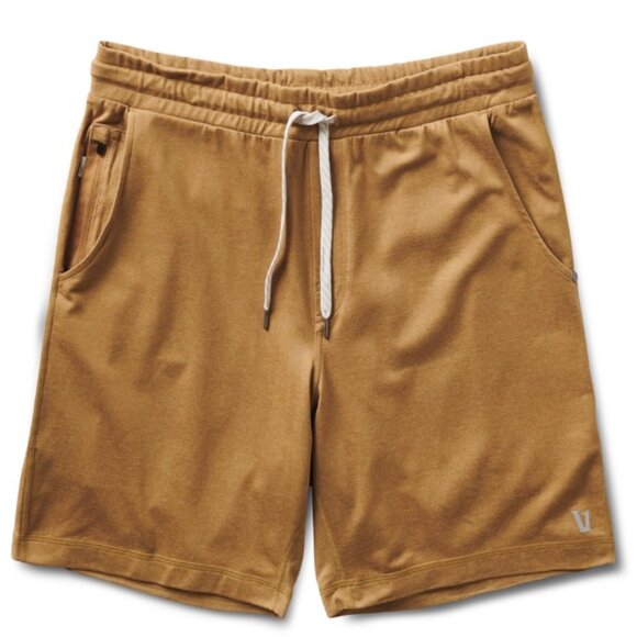 Vuori Ponto Performance Short 7" | Dreamknit | Men’s Medium | Wheat Heather - Picture 1 of 5
